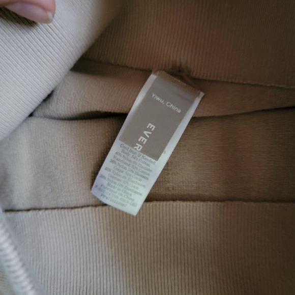 Everlane Leggings Womens XS‎ Beige High Rise Seamless Stretch Waistband Pants - Picture 7 of 11